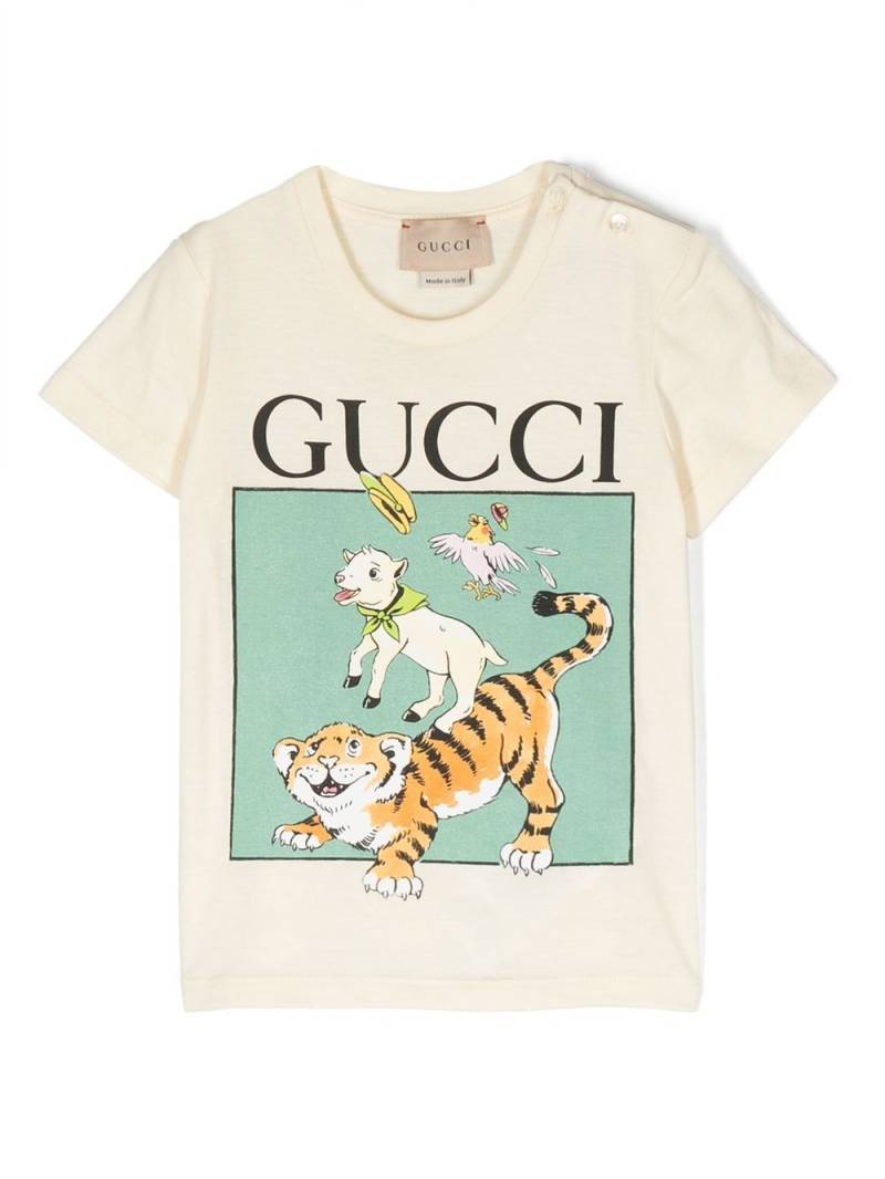 Gucci Kids T-Shirt mit Logo-Print - Weiß von Gucci Kids