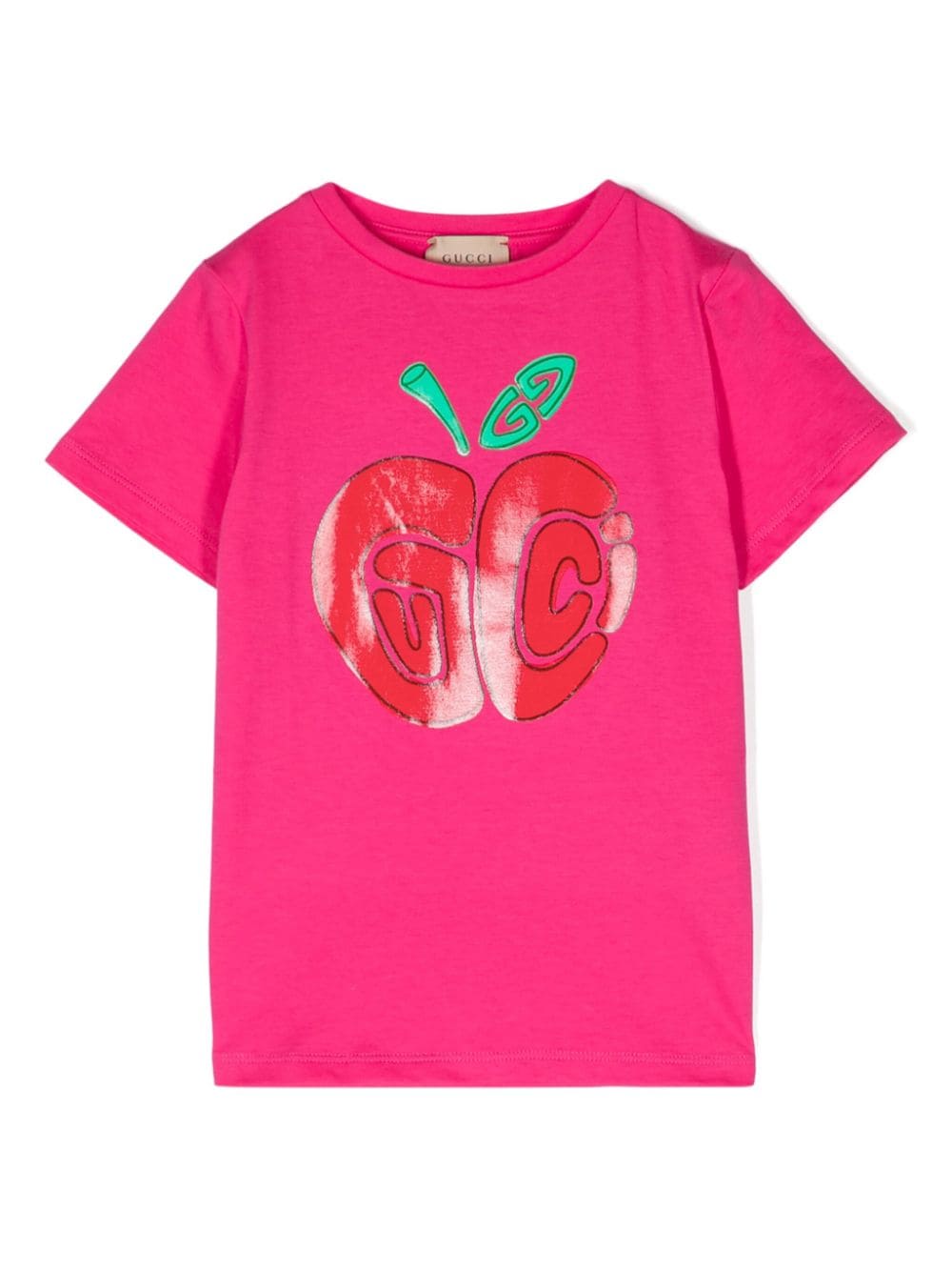 Gucci Kids logo-print cotton T-shirt - Rosa von Gucci Kids