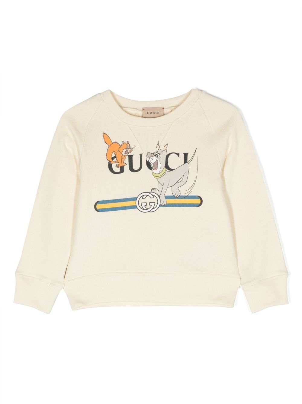 Gucci Kids Sweatshirt mit Logo-Print - Nude von Gucci Kids