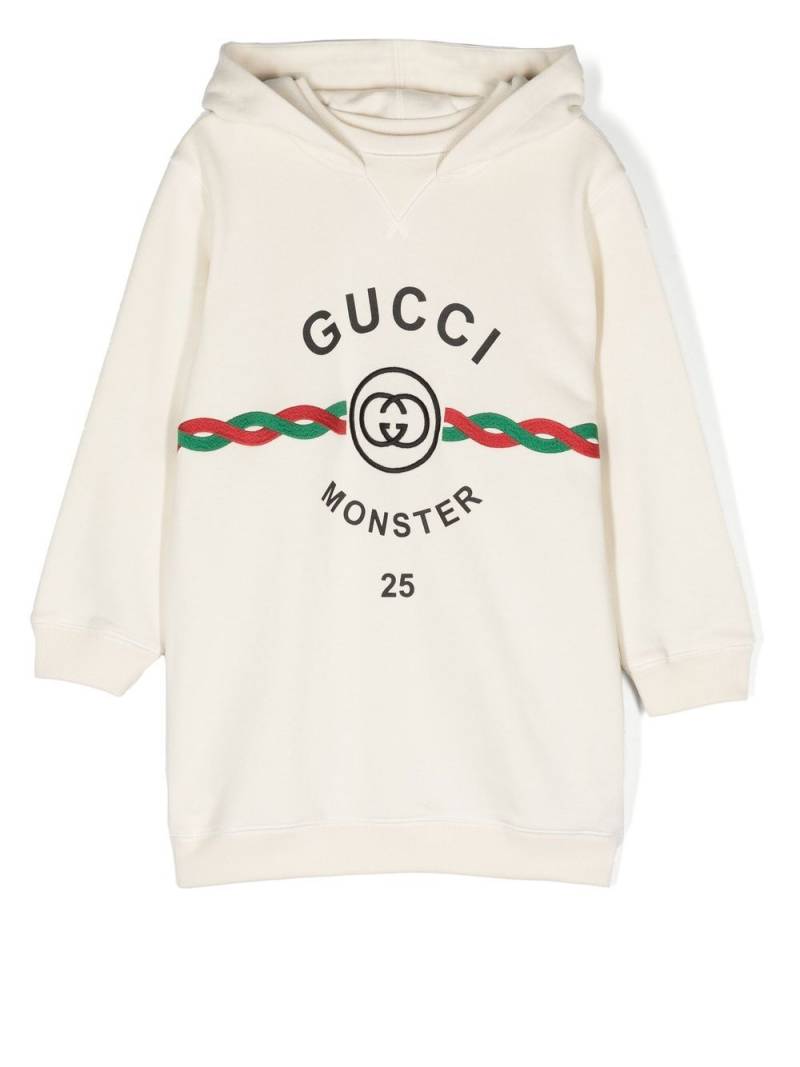 Gucci Kids Pulloverkleid mit Kapuze - Weiß von Gucci Kids