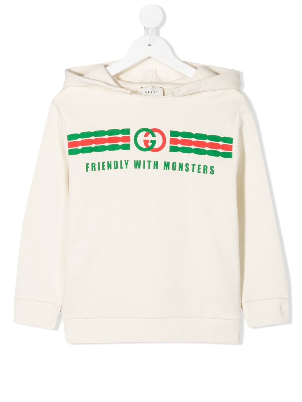 Gucci Kids Kapuzenpullover mit Logo-Print - Nude von Gucci Kids