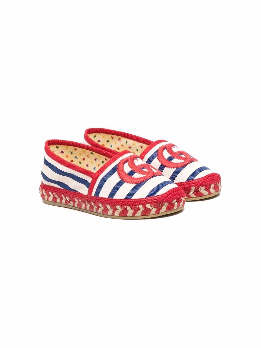 Gucci Kids Espadrilles mit Logo-Streifen - Weiß von Gucci Kids