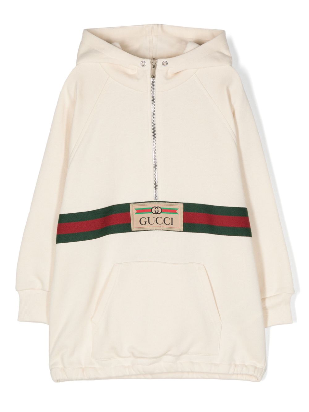 Gucci Kids Hoodie mit Webdetail - Nude von Gucci Kids