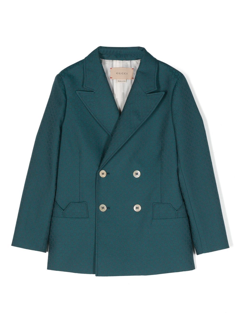 Gucci Kids Jacke mit Mini Square G-Muster - Blau von Gucci Kids