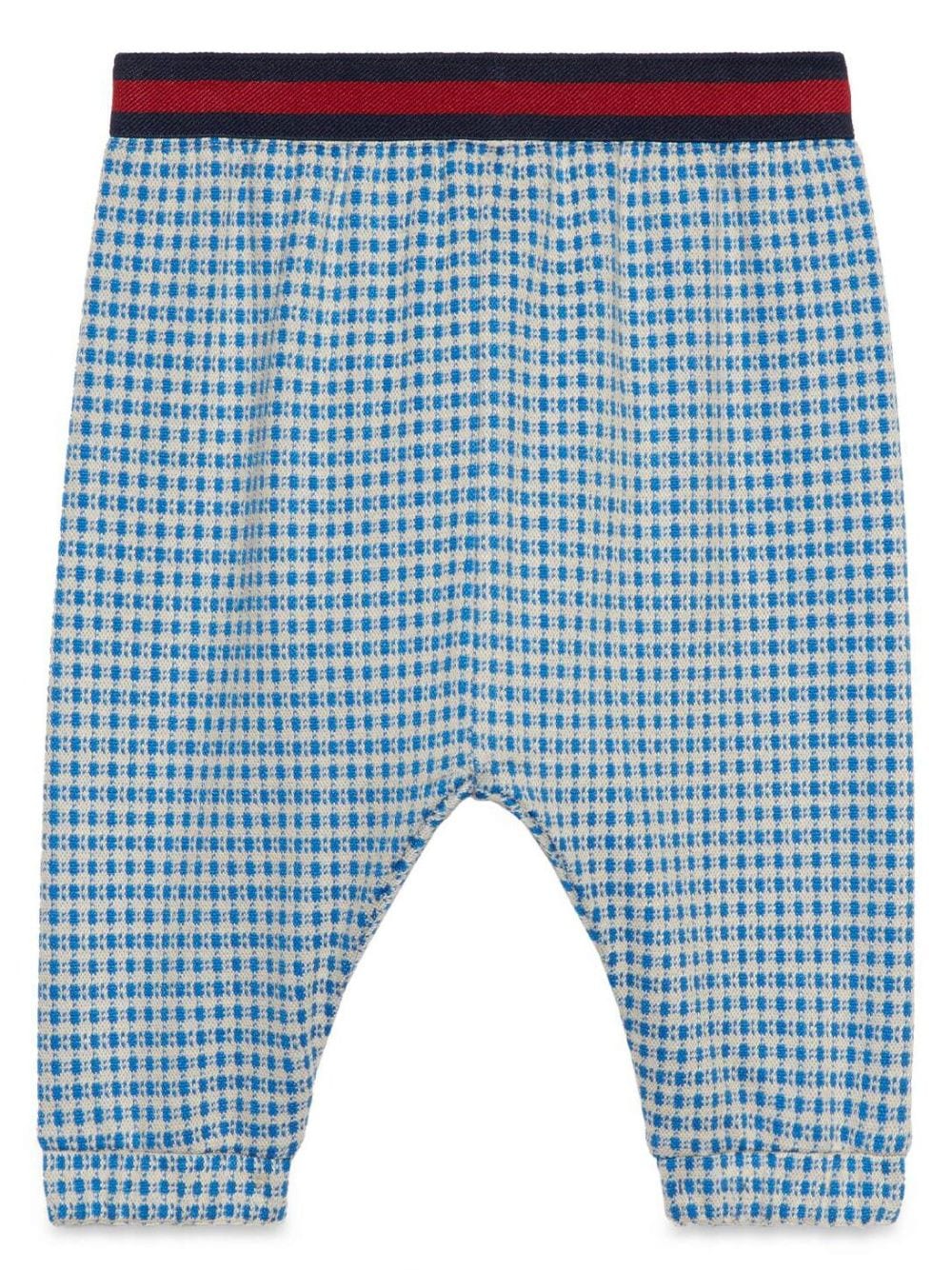 Gucci Kids Hose mit Monogrammmuster - Blau von Gucci Kids