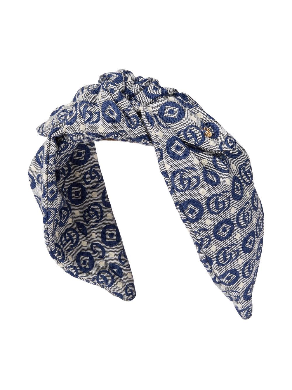 Gucci Kids Haarreif aus Monogramm-Jacquard - Blau von Gucci Kids