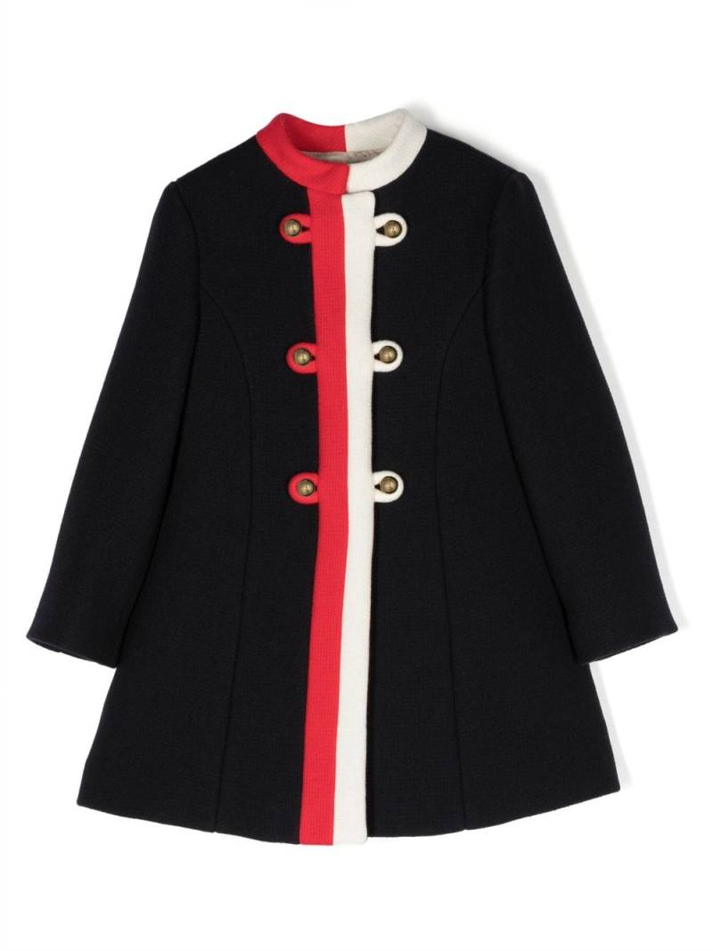 Gucci Kids Mantel mit Streifendetail - Blau von Gucci Kids