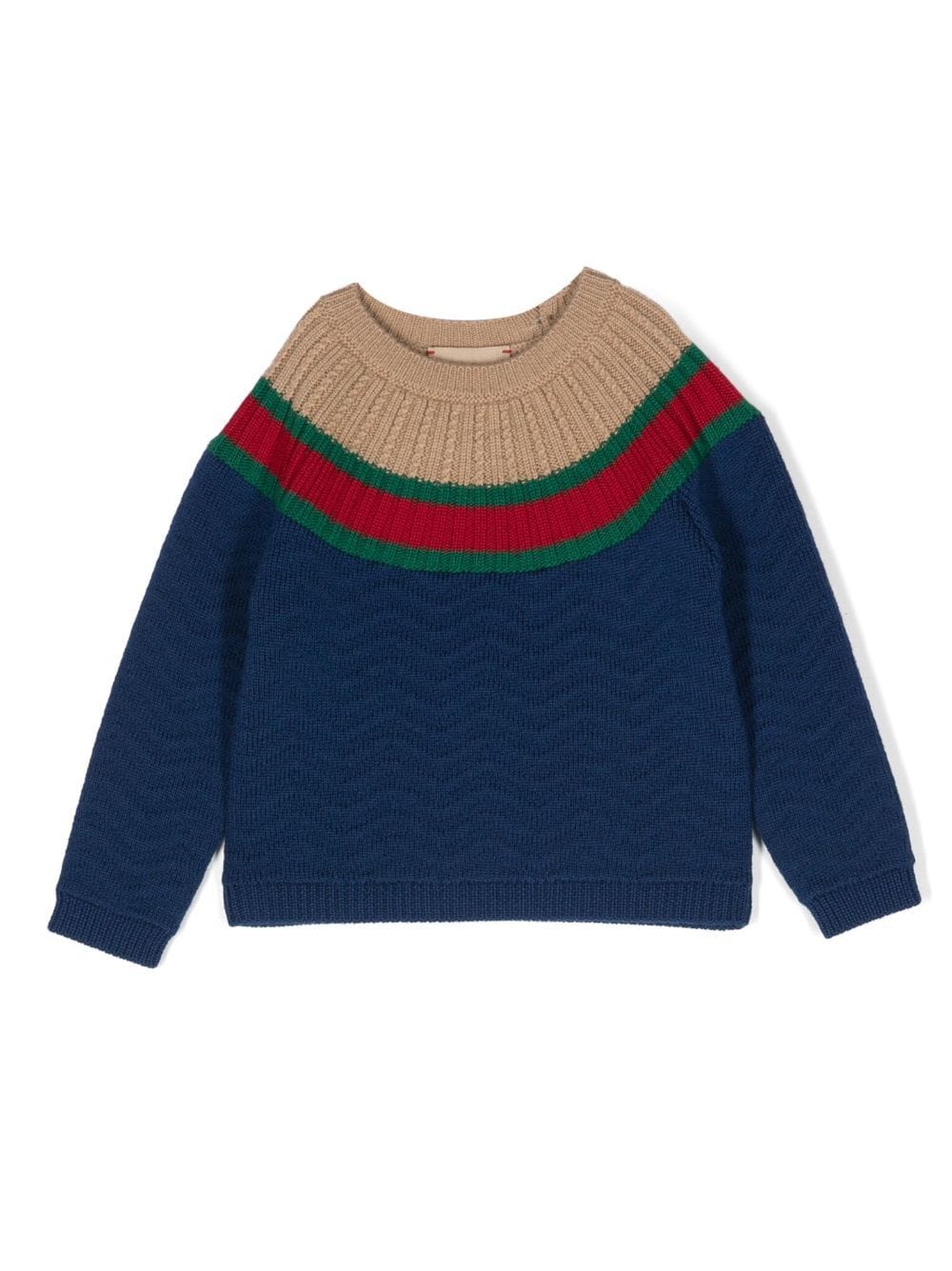 Gucci Kids Pullover mit Streifendetail - Blau von Gucci Kids