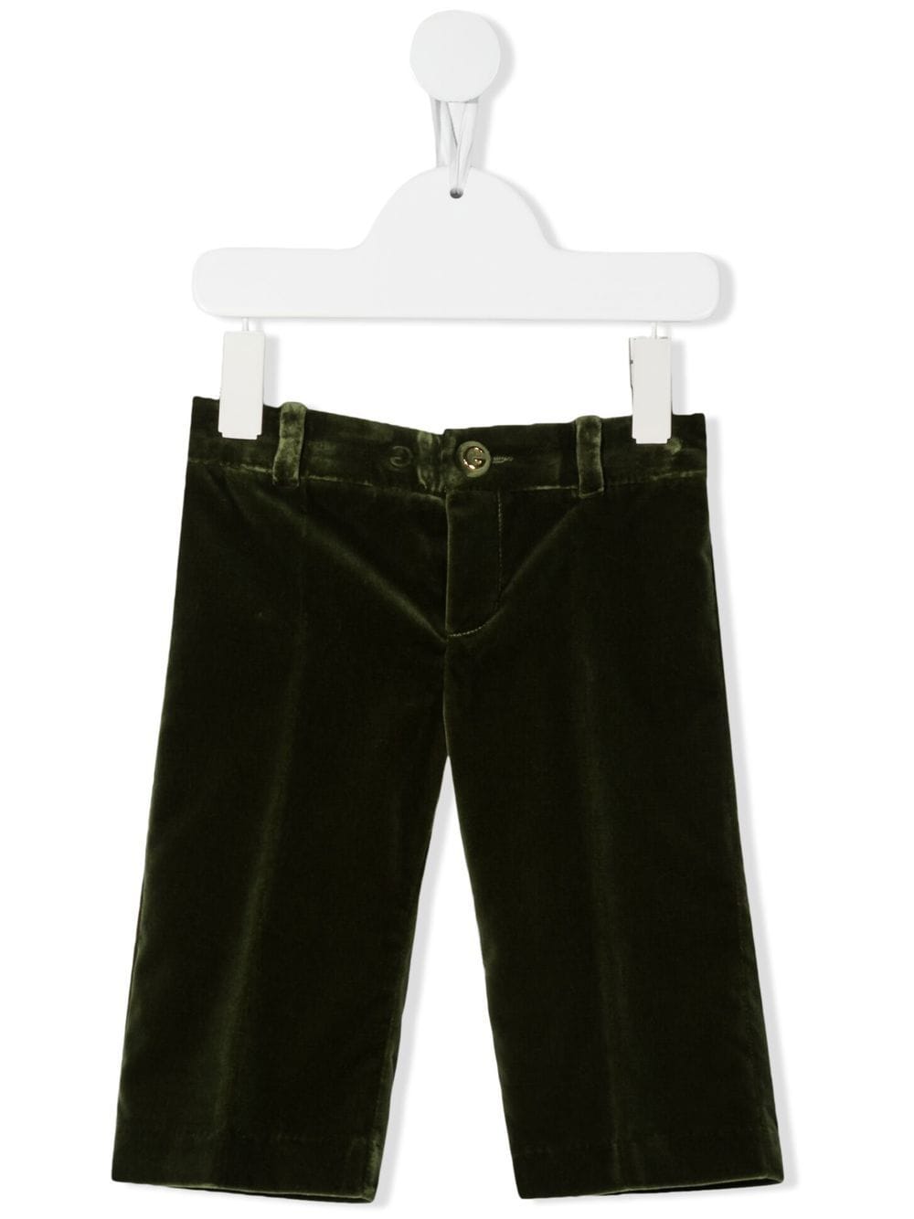 Gucci Kids Hose in Samtoptik - Grün von Gucci Kids