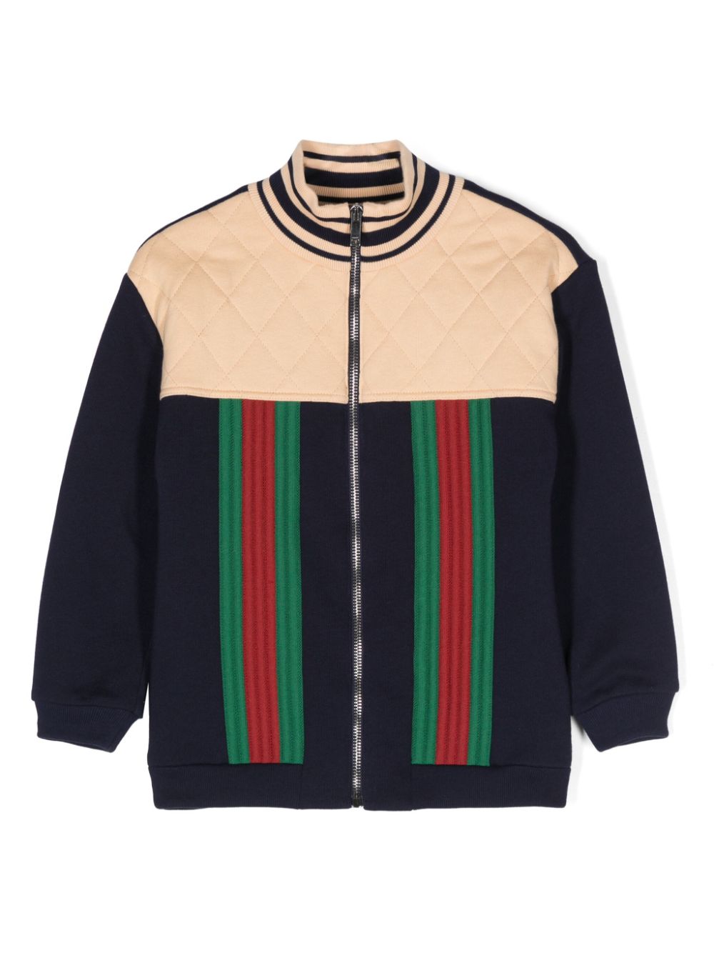 Gucci Kids Bomberjacke mit Kontrasteinsätzen - Blau von Gucci Kids