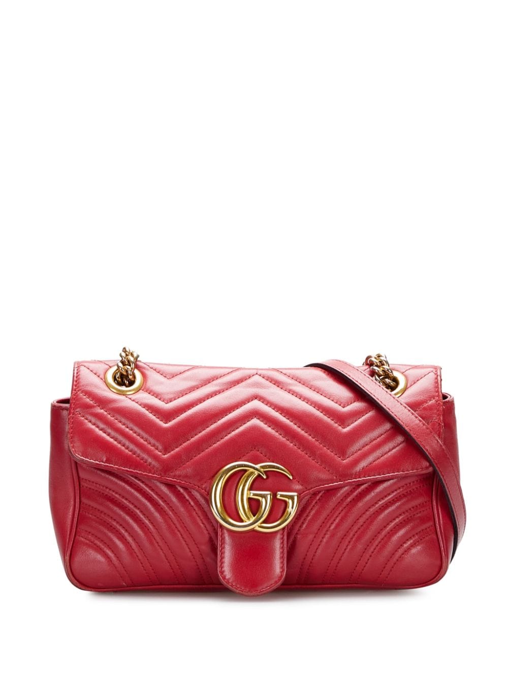 Gucci Pre-Owned 2000-2015 GG Marmont Schultertasche - Rot von Gucci Pre-Owned