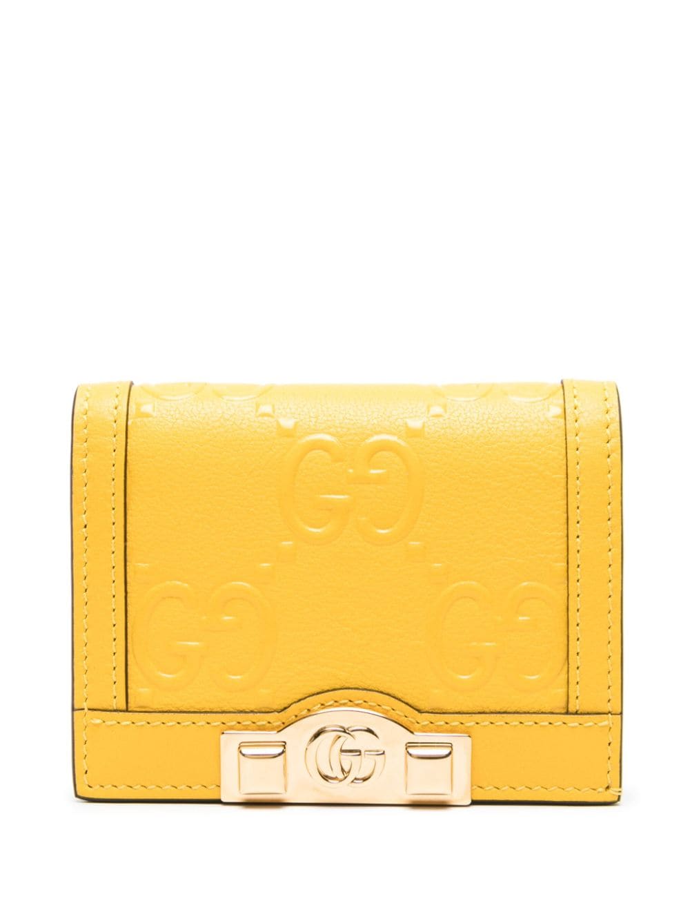 Gucci Pre-Owned Portemonnaie mit GG-Prägung - Gelb von Gucci Pre-Owned