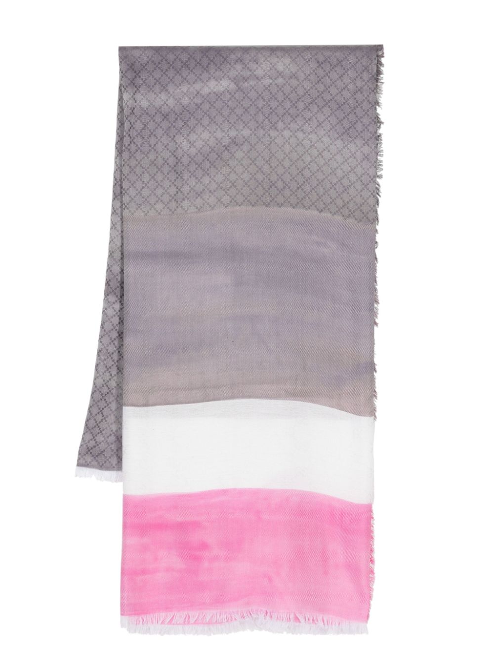 Gucci Ausgefranster Schal mit Streifen - Violett von Gucci