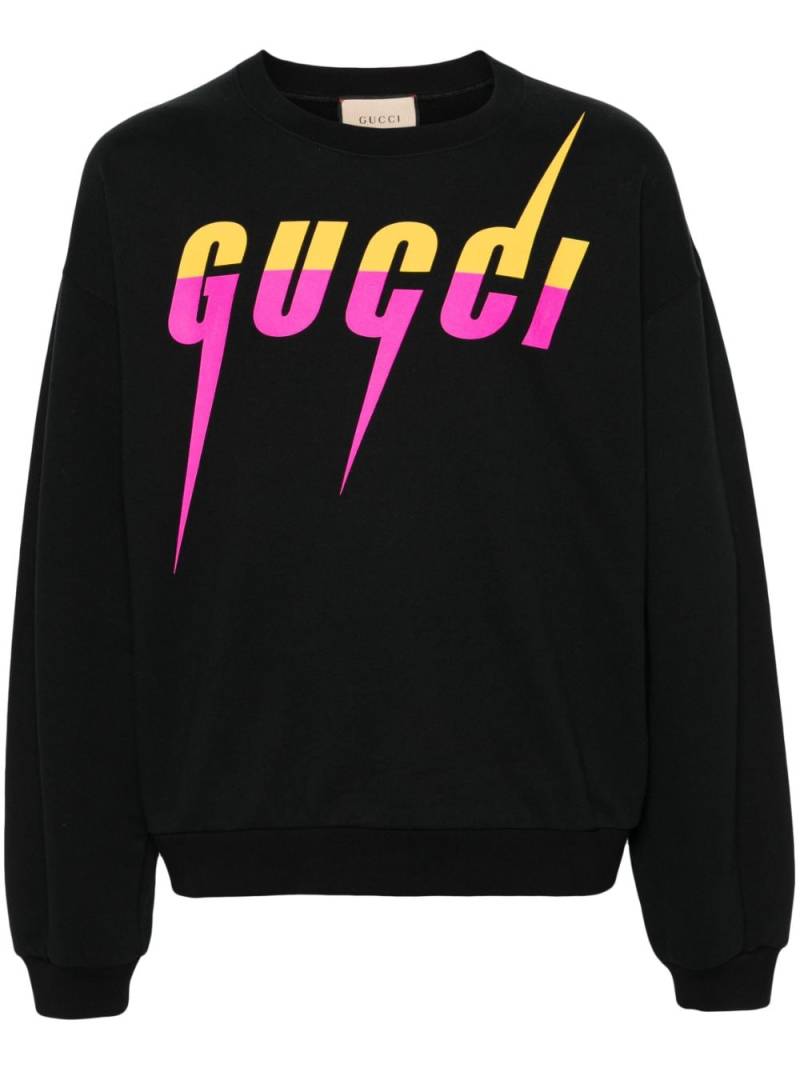 Gucci Blade Sweatshirt mit Logo-Print - Schwarz von Gucci