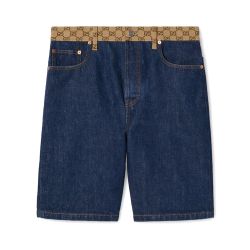 Gucci Blaue Baumwollshorts Für Herren von Gucci