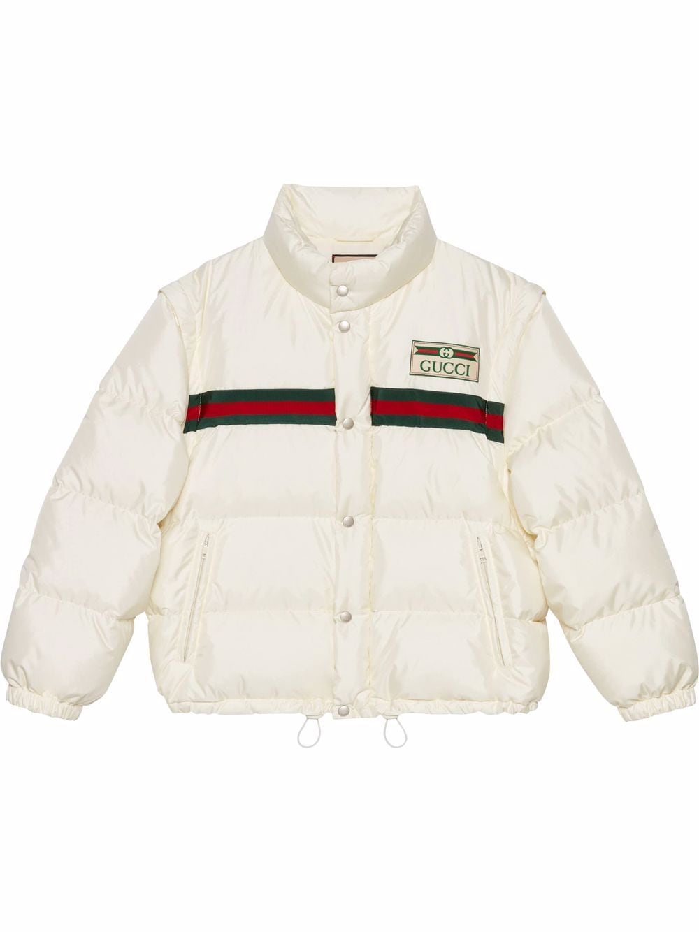 Gucci Bomberjacke mit Logo-Patch - Weiß von Gucci