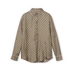 Gucci Braune Gg Bluse Für Frauen von Gucci