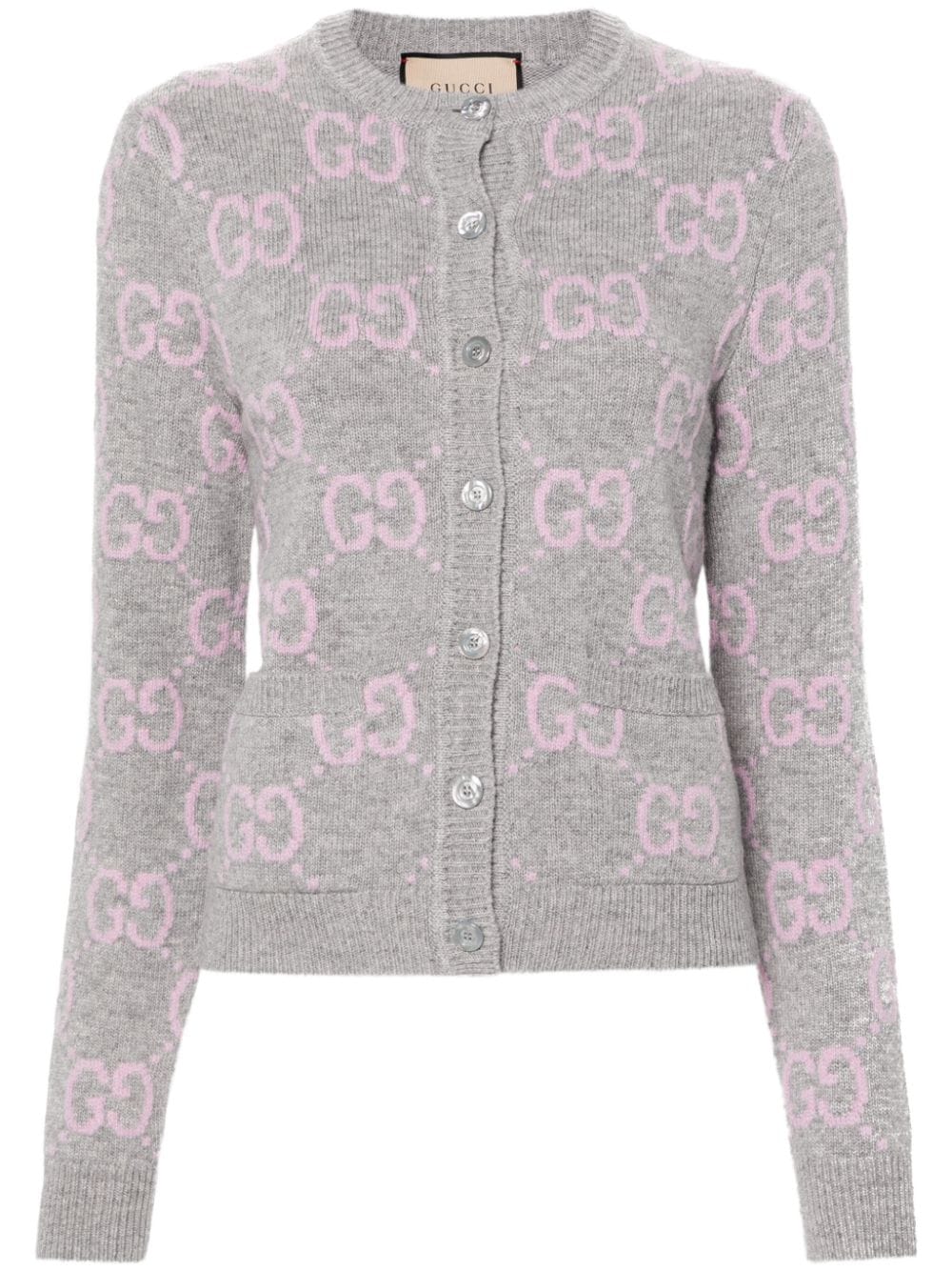 Gucci Cardigan mit GG - Grau von Gucci