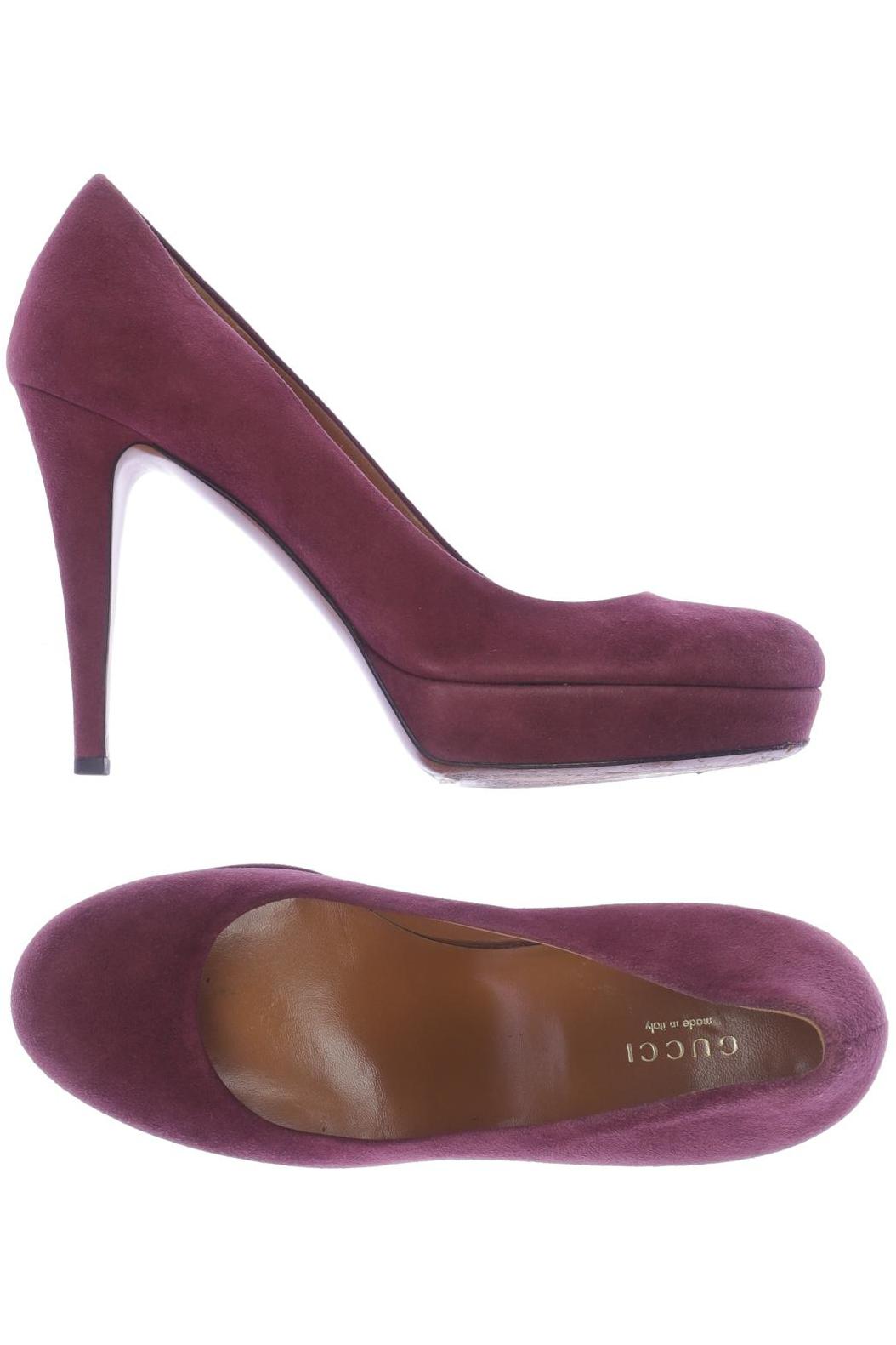 Gucci Damen Pumps, bordeaux, Gr. 37.5 von Gucci