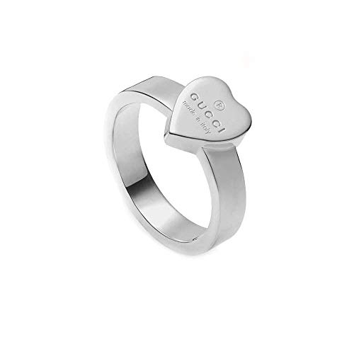 Gucci Damen-Ring mit graviertem Herz Sterlingsilber Gr.50 YBC22386700150 von Gucci