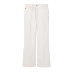 Gucci Damen Weiße Crop Flare Jeans von Gucci