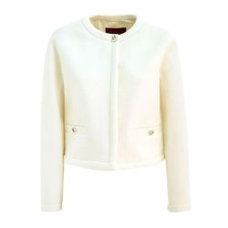 Gucci Damen Weiße Woll Boucle Jacke von Gucci