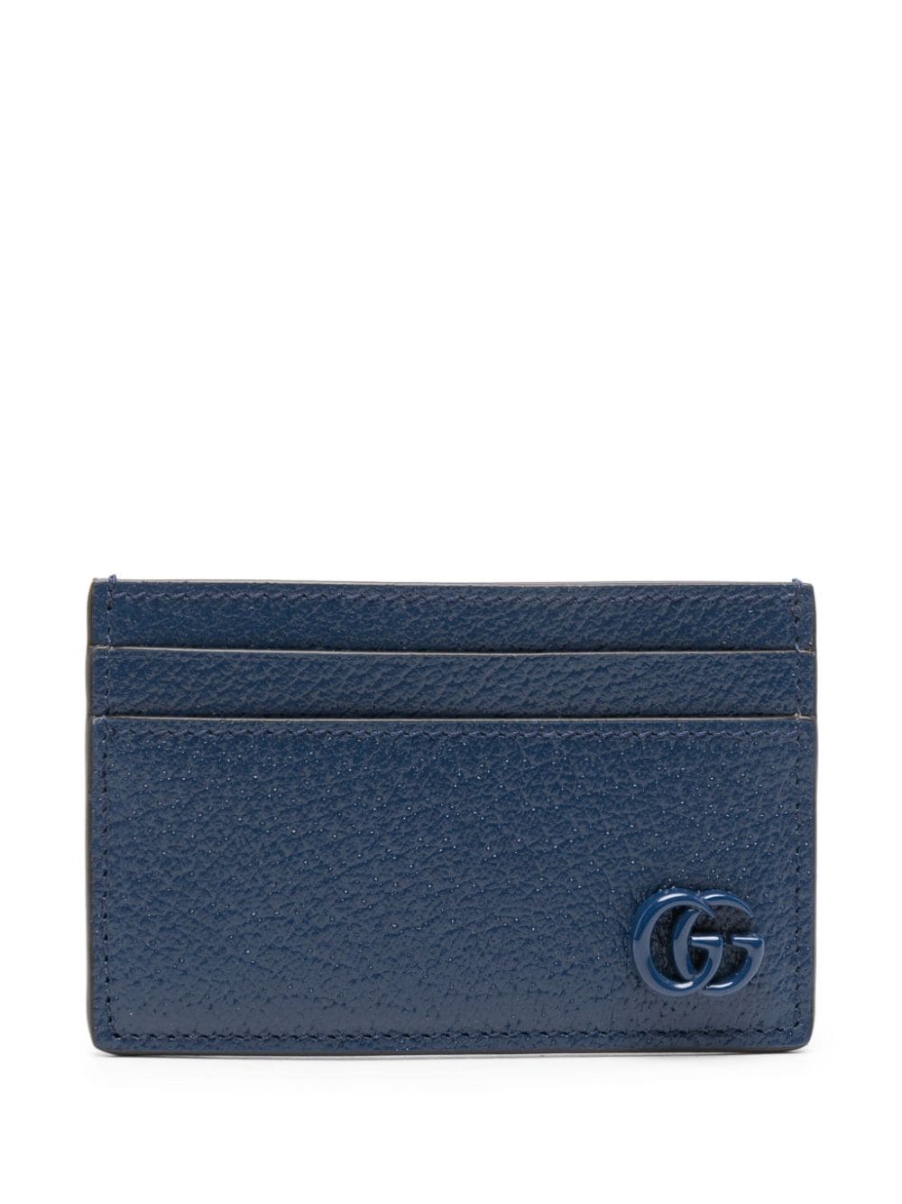 Gucci GG Marmont Kartenetui aus Leder - Blau von Gucci