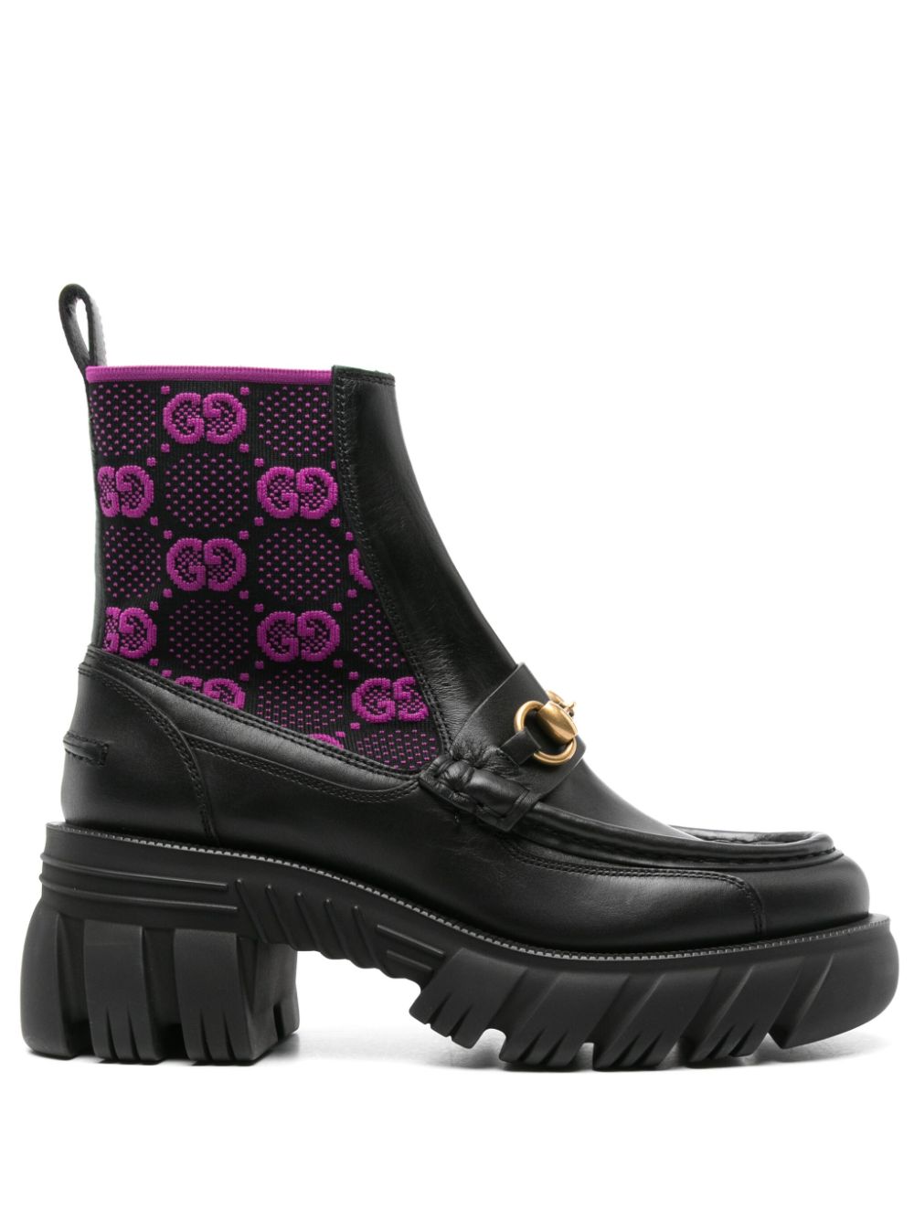 Gucci Stiefel mit Horsebit-Spange - Schwarz von Gucci