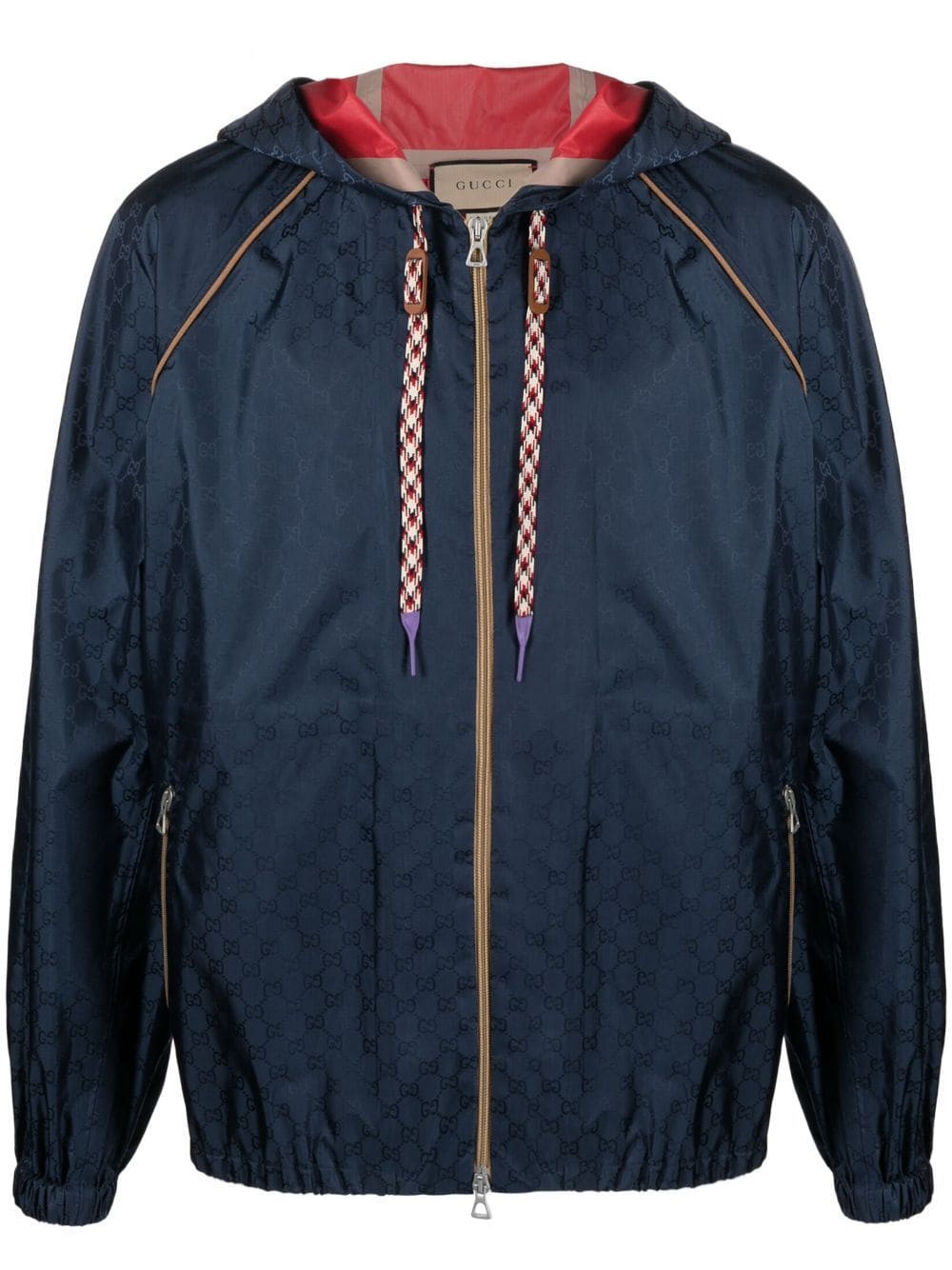 Gucci Kapuzenjacke aus GG Supreme-Jacquard - Blau von Gucci