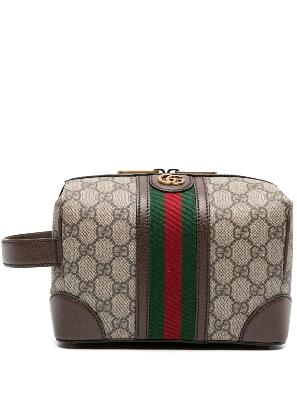 Gucci Kulturbeutel mit GG Supreme-Muster - Braun von Gucci