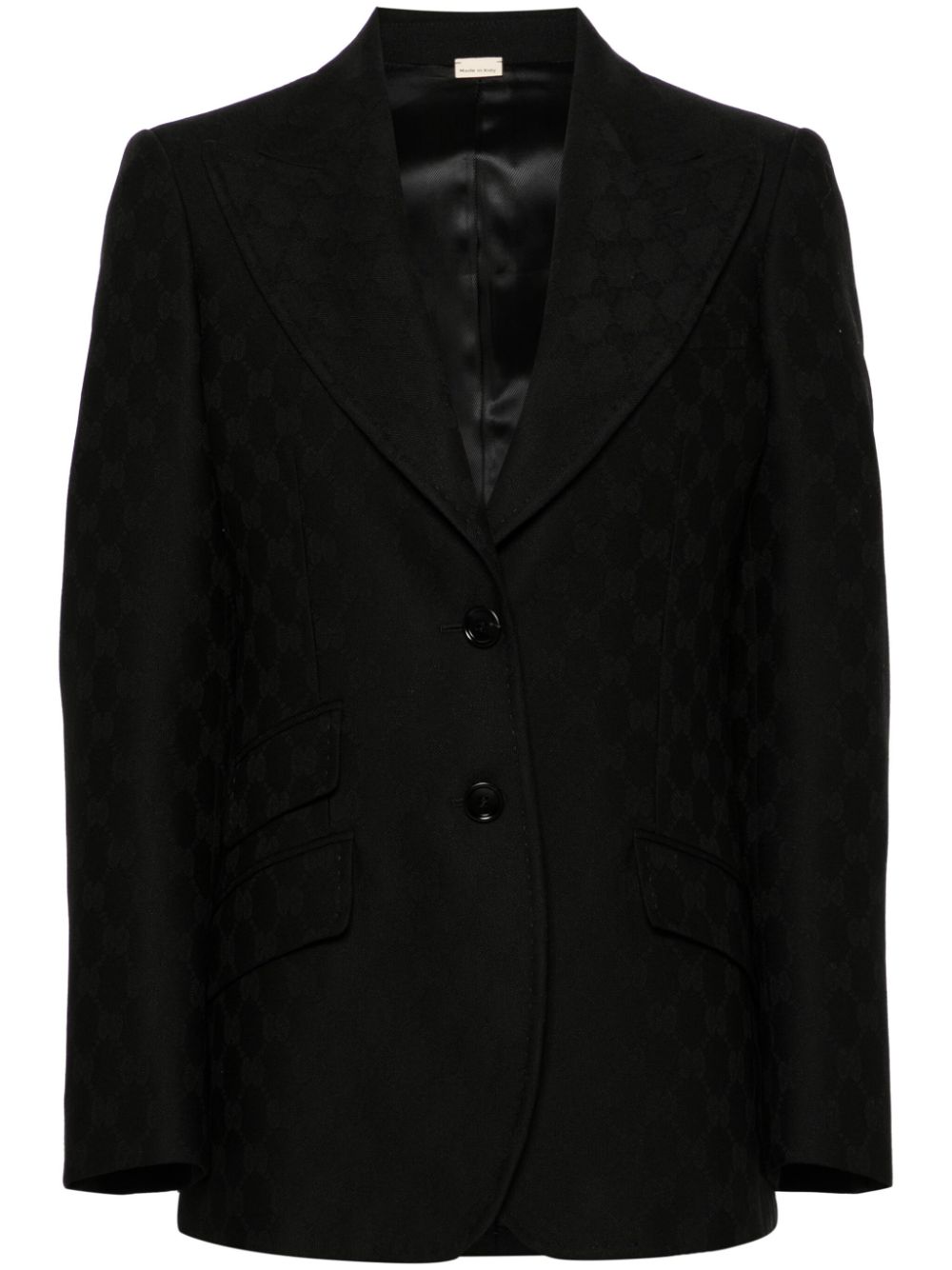 Gucci Blazer mit GG-Jacquardmuster - Schwarz von Gucci