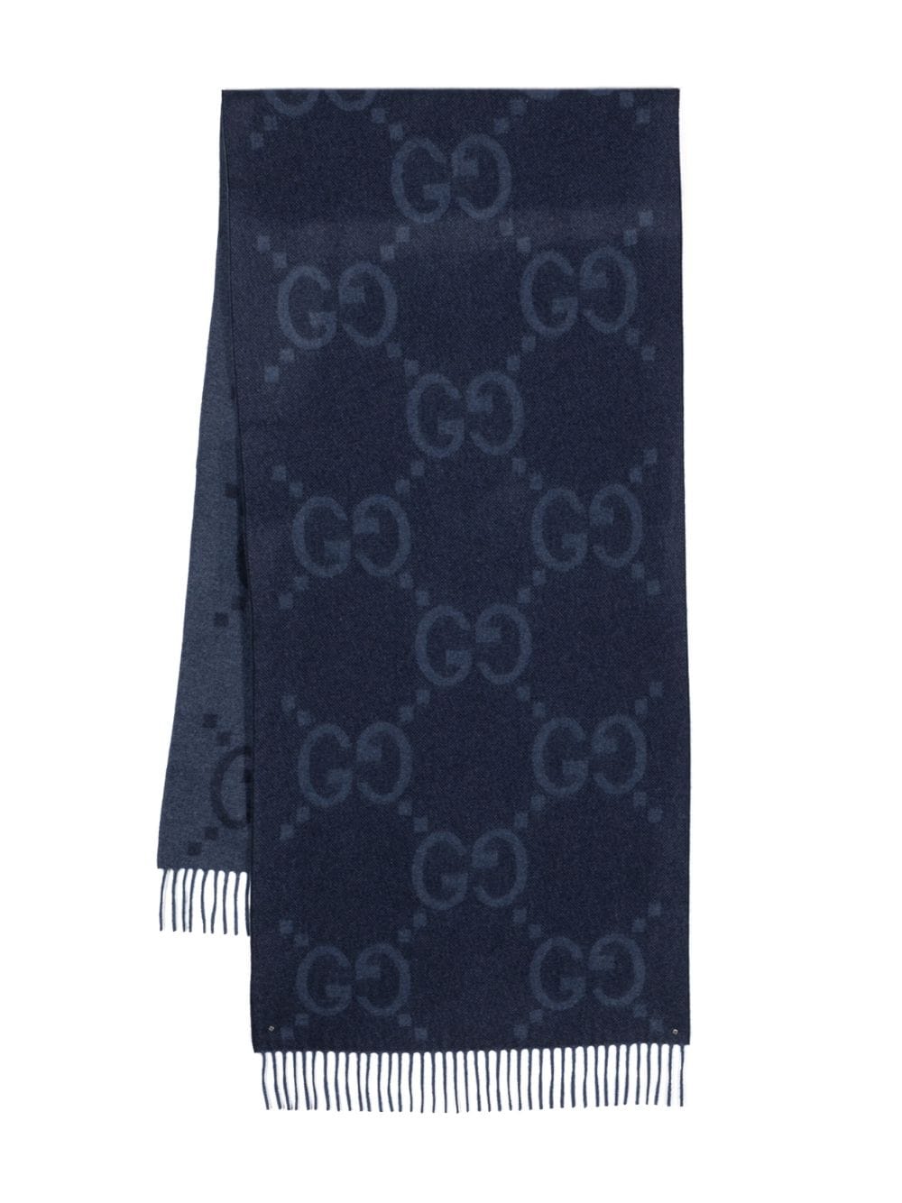 Gucci Kaschmirschal mit GG-Jacquardmuster - Blau von Gucci