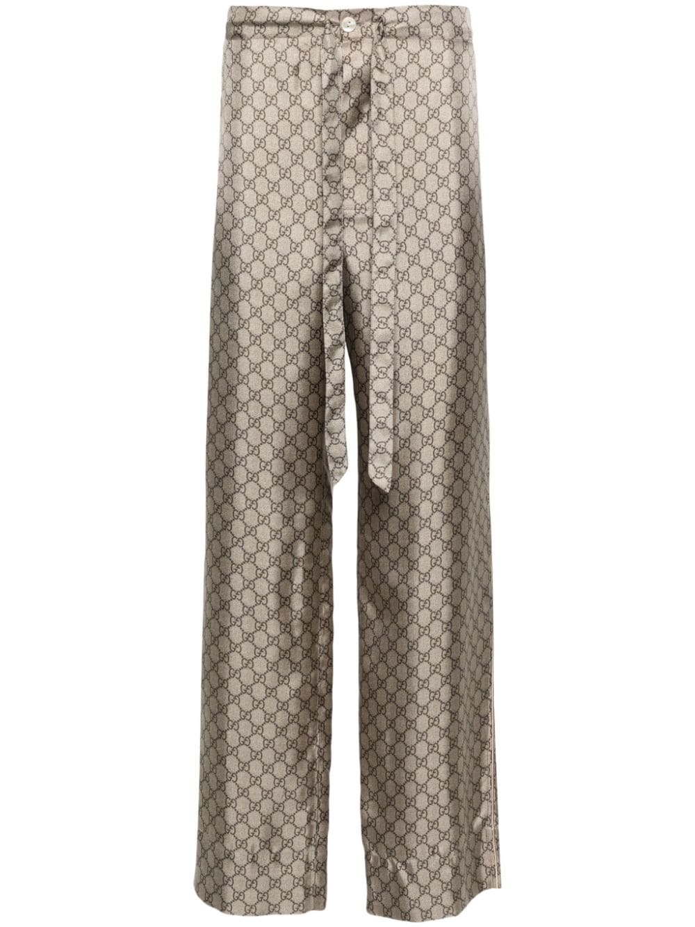 Gucci GG Sporthose aus Seide - Nude von Gucci