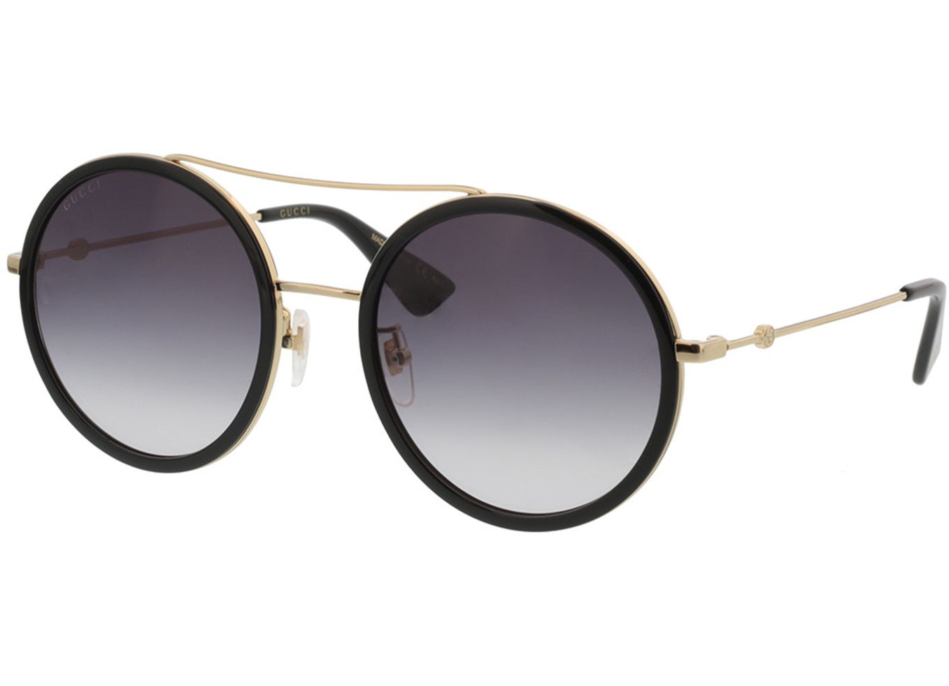Gucci GG0061S-001 56-22 Sonnenbrille ohne Sehstärke, Damen, Vollrand, Rund von Gucci