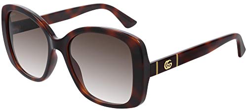 Gucci GG0762S Havana/Brown Shaded 56/18/145 Damen Sonnenbrillen von Gucci