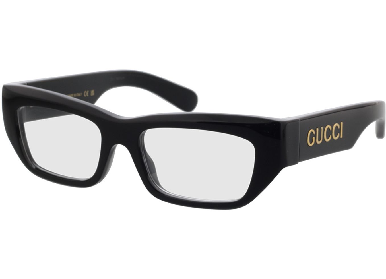 Gucci GG1297O-001 53-18 Brillengestell inkl. Gläser, Herren, Vollrand, Rechteckig von Gucci