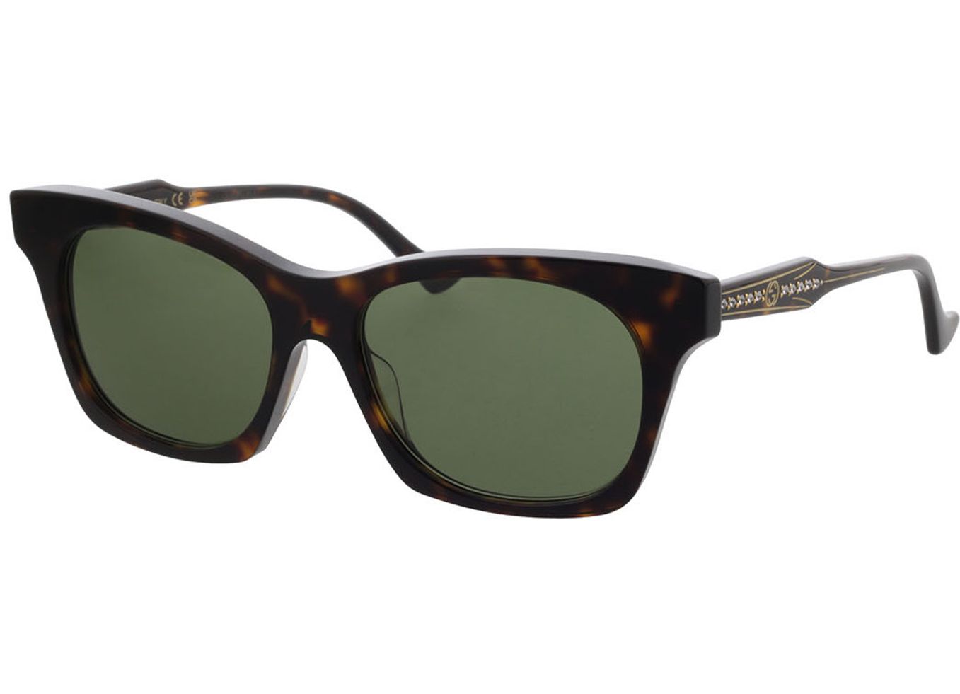 Gucci GG1299S-002 55-16 Sonnenbrille mit Sehstärke erhältlich, Damen, Vollrand, Eckig von Gucci