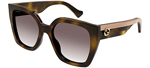 Gucci GG1300S Havana/Brown Shaded 55/19/145 Damen Sonnenbrillen von Gucci