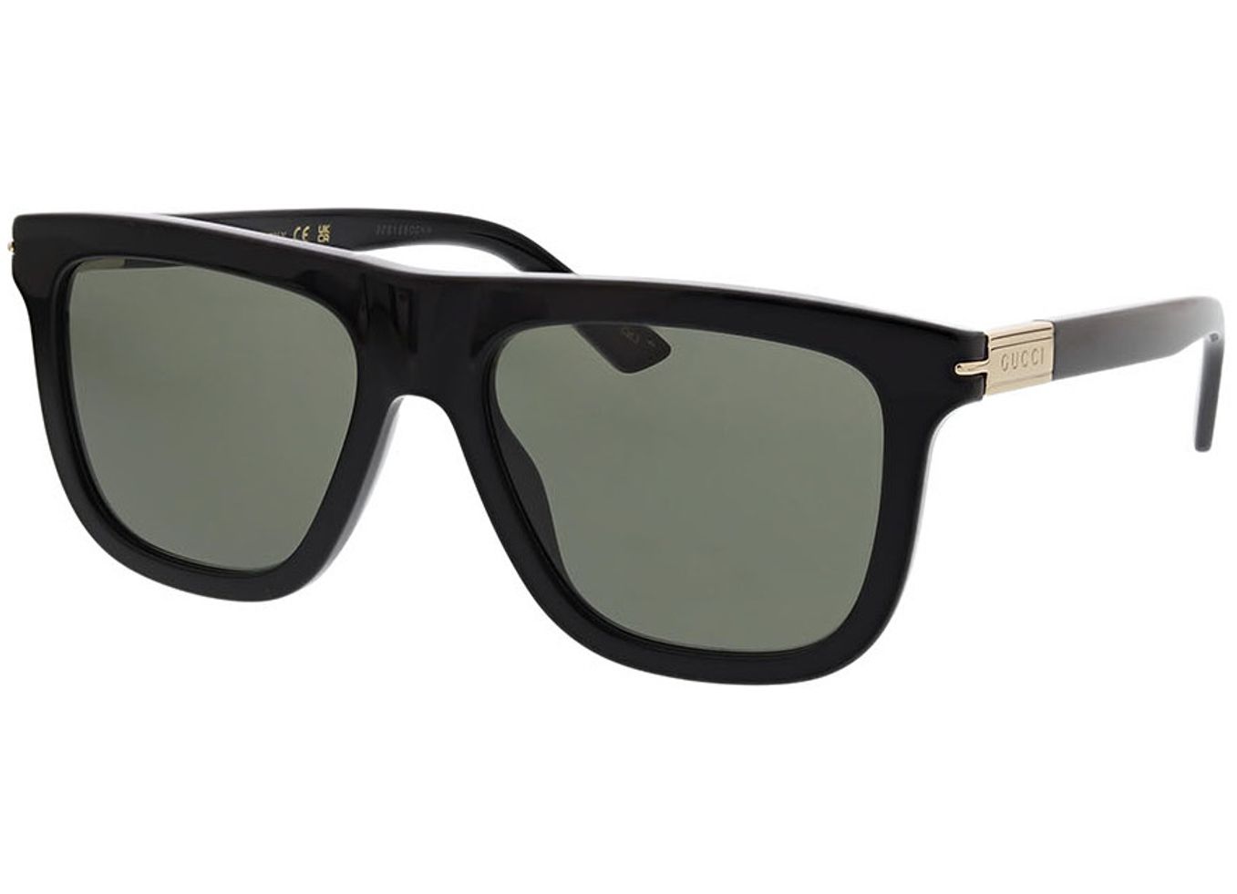 Gucci GG1502S-001 54-18 Sonnenbrille mit Sehstärke erhältlich, Herren, Vollrand, Rechteckig von Gucci