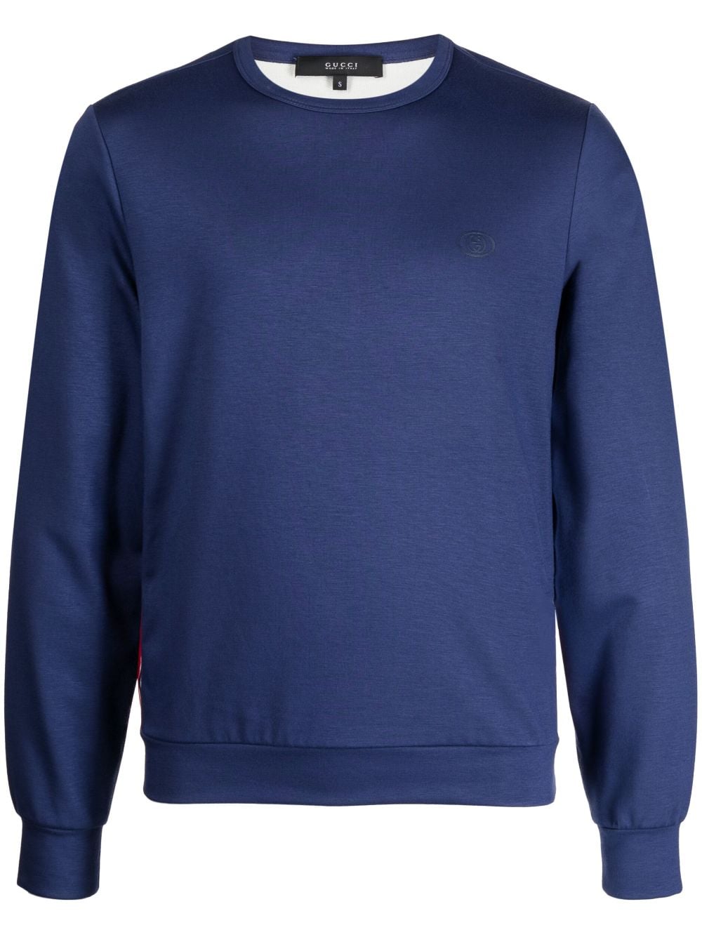 Gucci Gestreifter Pullover mit Logo - Blau von Gucci