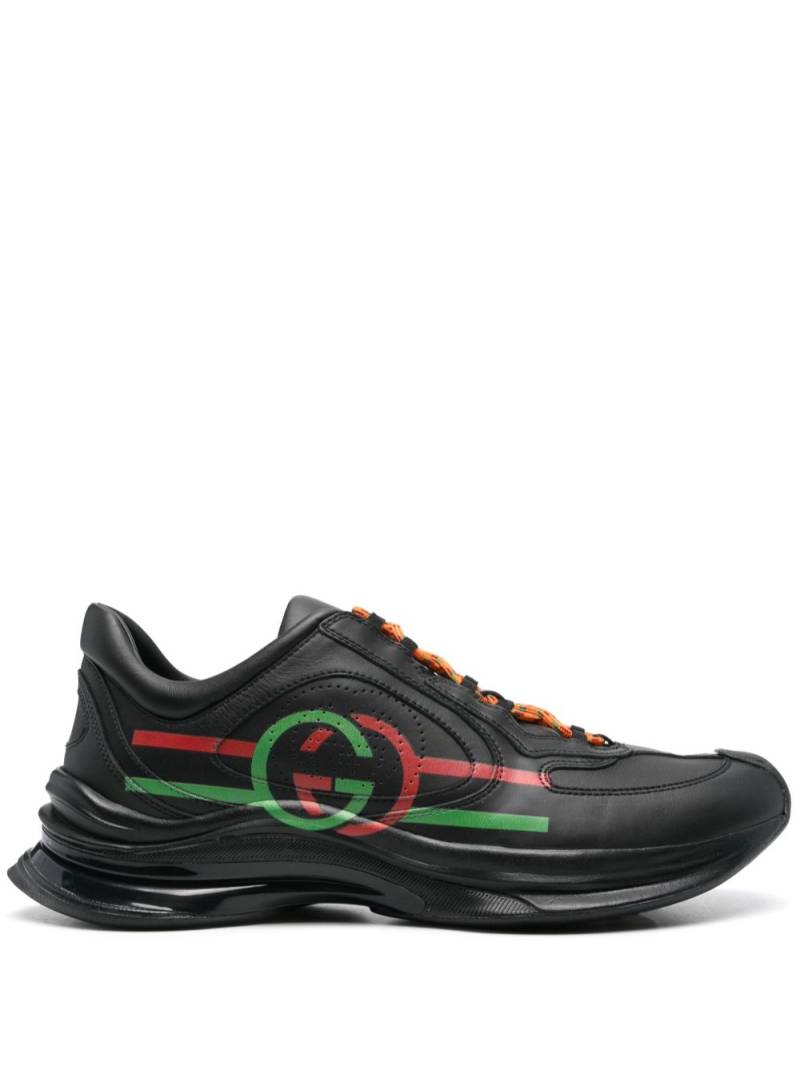 Gucci Run Sneakers mit Schnürung - Schwarz von Gucci