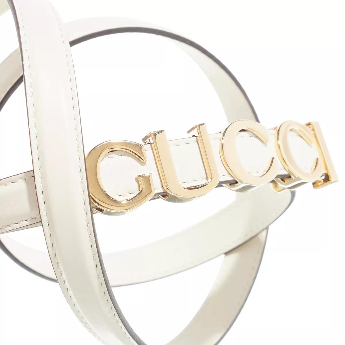 Gucci Gürtel - Buckle Thin Belt - Gr. 80 - in Creme - für Damen von Gucci