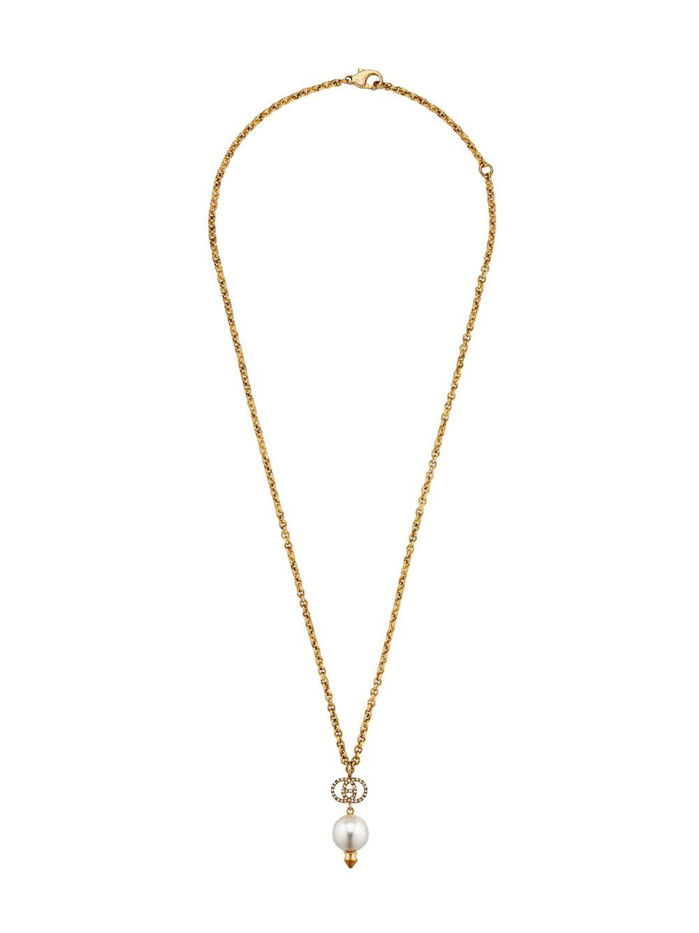 Gucci Halskette mit Kunstperlen - Gold von Gucci