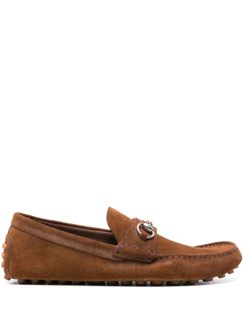 Gucci Loafer aus Wildleder mit Horsebit - Braun von Gucci