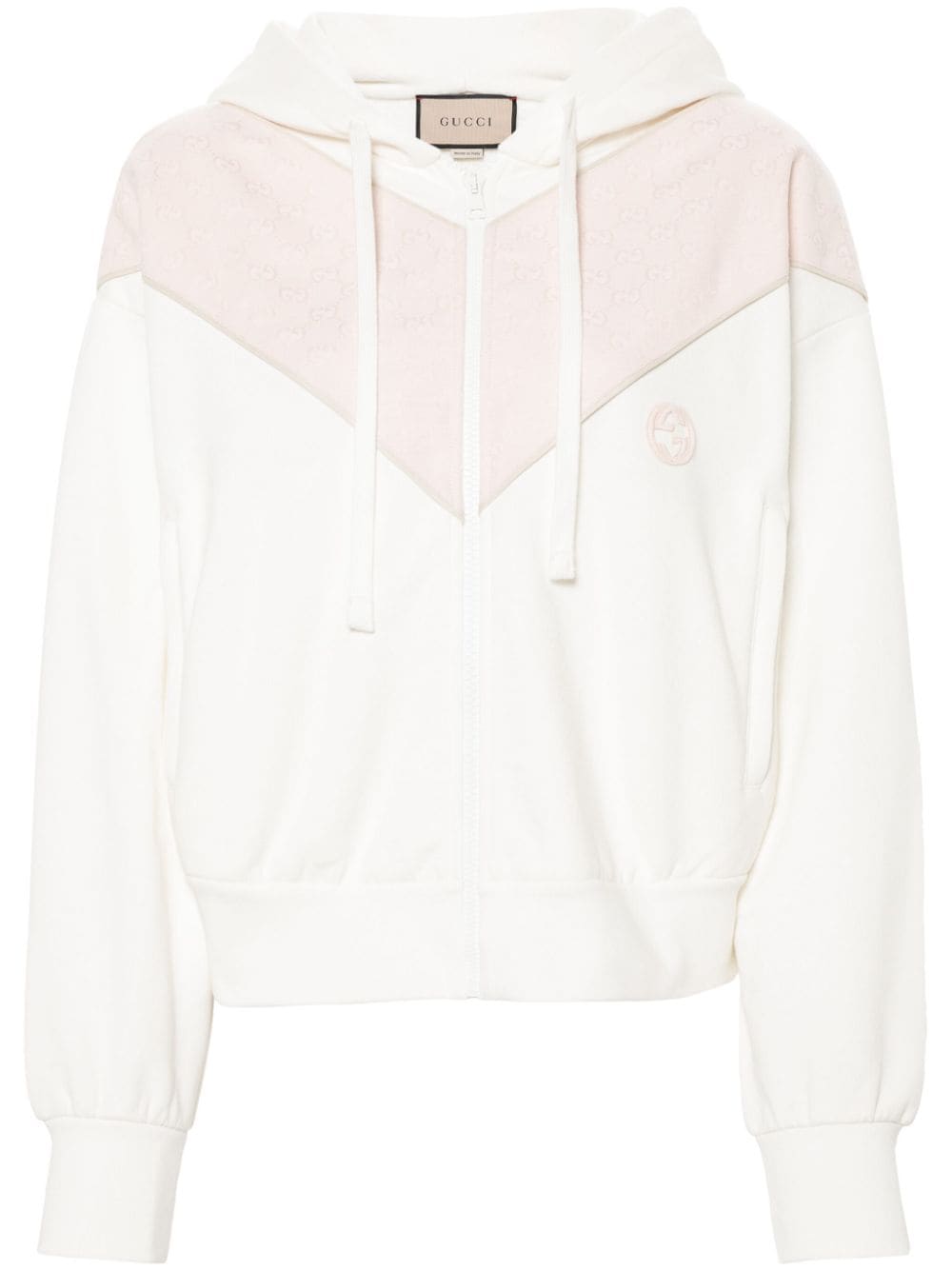 Gucci Sweatshirt mit GG-Patch - Nude von Gucci