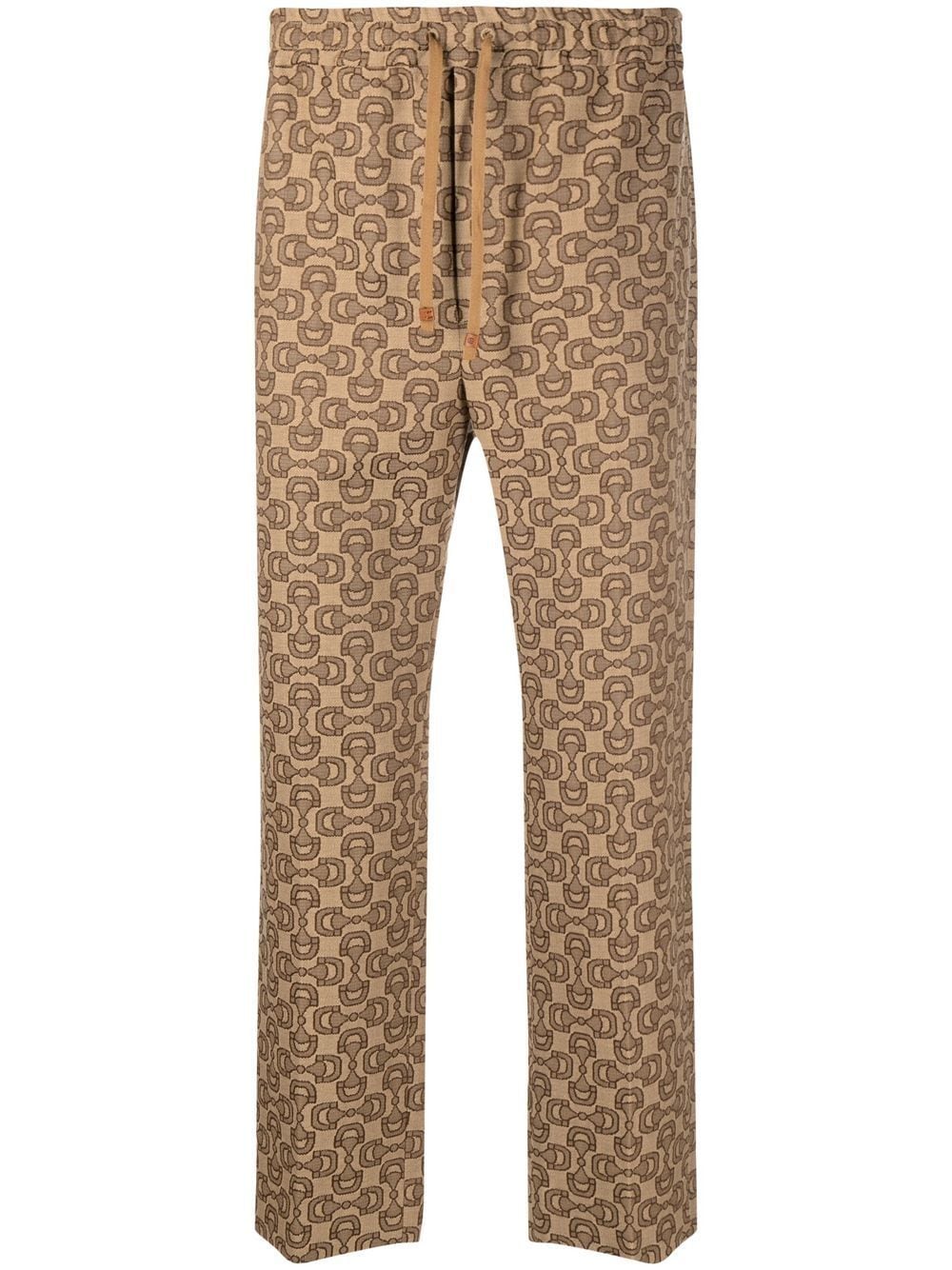 Gucci Jacquard-Jogginghose mit Horsebit - Braun von Gucci