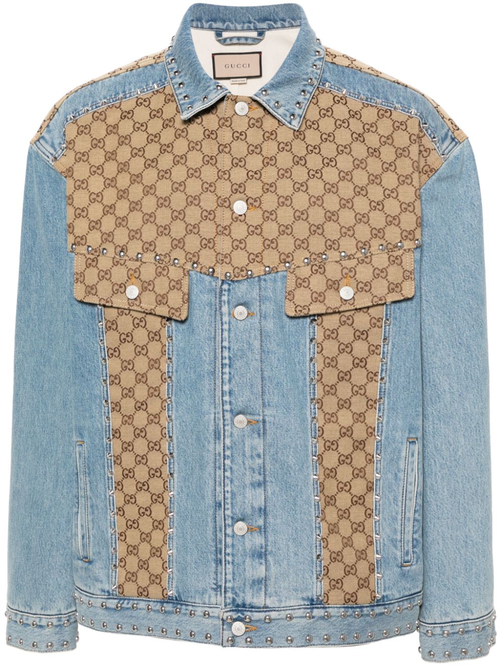 Gucci Jeansjacke mit Logo-Print - Blau von Gucci