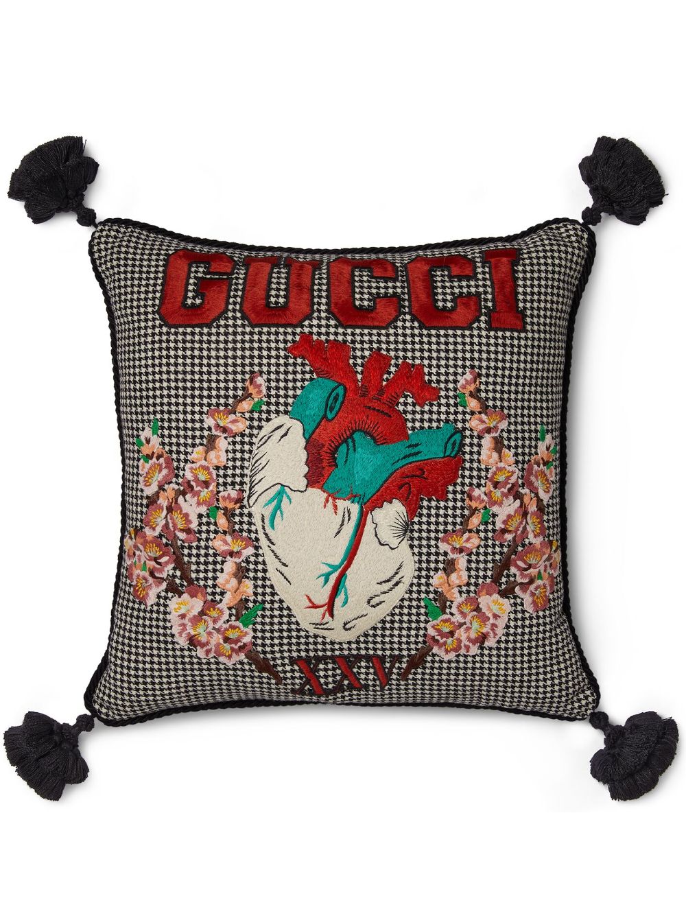 Gucci Kissen mit Logo-Stickerei - Schwarz von Gucci