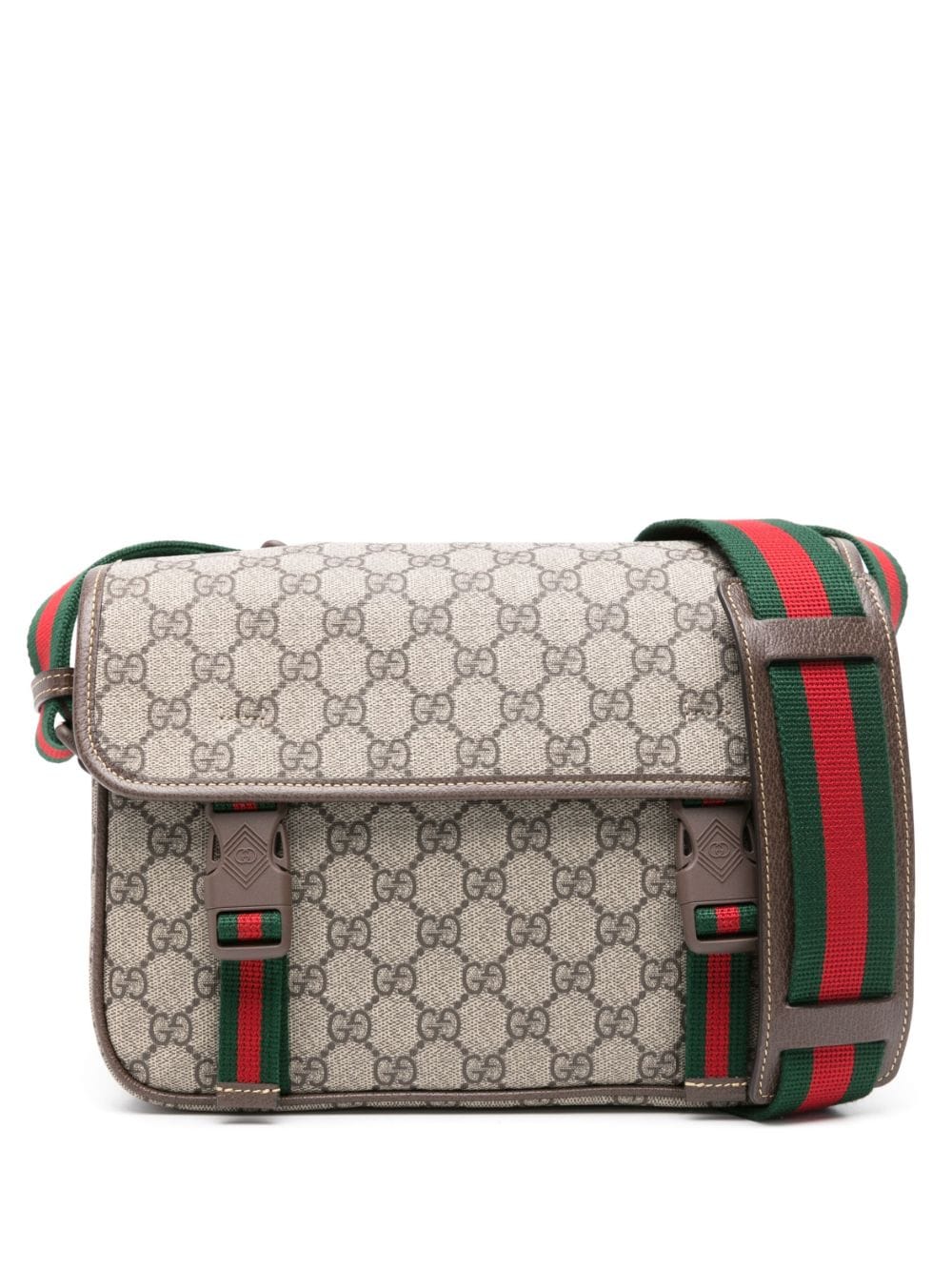 Gucci Kuriertasche aus GG Supreme Canvas - Nude von Gucci