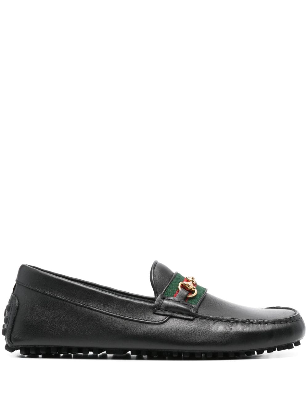 Gucci Loafer mit Webdetail - Schwarz von Gucci